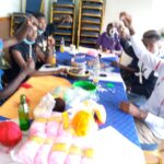 VCK Women and Youth Creating Beadwork and Mats