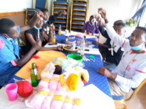 VCK Women and Youth Creating Beadwork and Mats